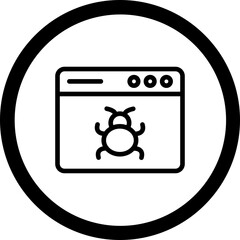 Bug Vector Icon Design