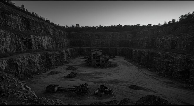 Gray scale landscape path