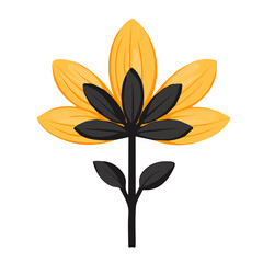A Minimalistic 2D flat icon featuring a sunflower seeds set, clean vector design, simple illustration style, isolated on a white background, and modern element in vector and EPS format. simple icon