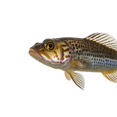 Close-up of a Speckled Fish Aquatic Life and Wildlife Illustration