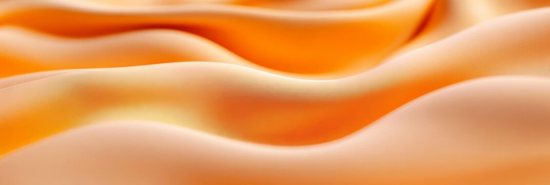 Abstract Peach Fabric with Soft Wave Forms and Smooth Gradient Design for Textiles and Art Prints