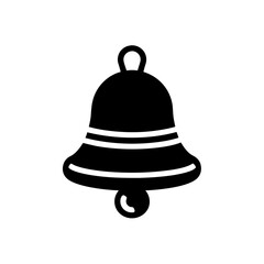 sleigh bells icon silhouette  black vector icon style