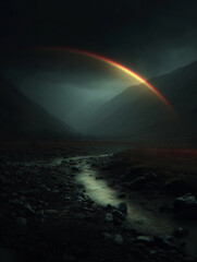 Bifrost illustration norse viking