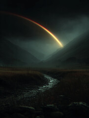 Bifrost illustration norse viking