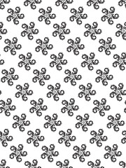 Elegant seamless black and white floral pattern vector illustration for vintage wallpaper design or art decoration backdrop