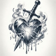 Heart bird romance wedding