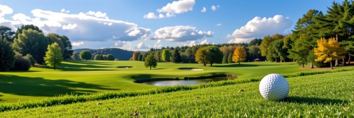 Tee off for charity! Scenic golf course, lush greens, vibrant event. Register today!, recreation, golf tournament, sport