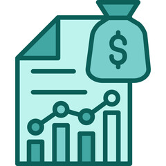 Revenue Stream solid icon