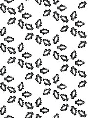 Black and white floral vector set with butterfly silhouettes, ideal for seamless pattern design and tattoo illustration