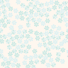 Seamless pattern with flowers. Floral gentle spring background. Flourish ornamental texture with summer flowers.