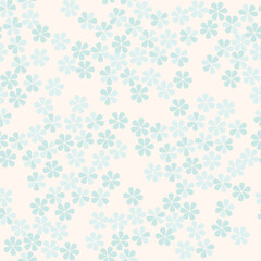 Seamless pattern with flowers. Floral gentle spring background. Flourish ornamental texture with summer flowers.