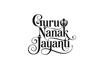 Guru Nanak Jayanti Typography Design