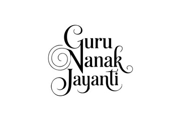 Guru Nanak Jayanti Typography Design
