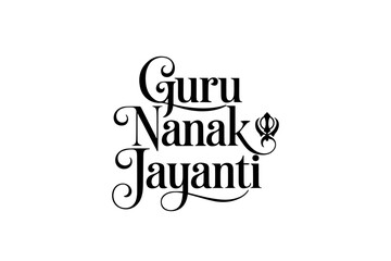 Guru Nanak Jayanti Typography Design