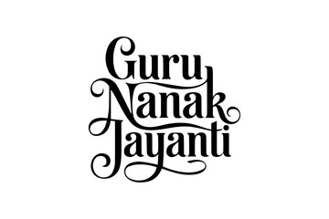 Guru Nanak Jayanti Typography Design