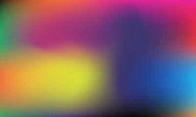 Vibrant abstract colorful gradient background with grainy texture for digital designs