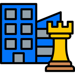 Corporate Strategy lineal color icon