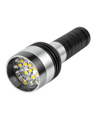 Powerful LED flashlight with a robust build