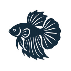 Betta icon with flowing, elegant fins.
