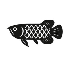 vector illustration of a fish