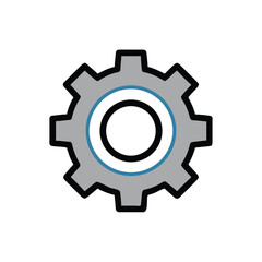 gear icon vector illustration
