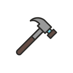 hammer isolated on white