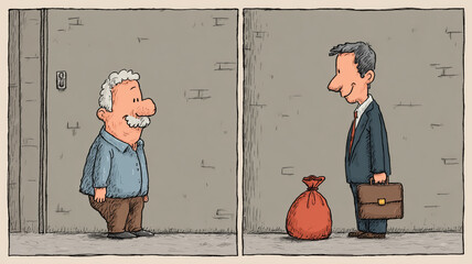 CFO discovers an unexpected treasure while carrying a mysterious bag