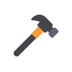 hammer on white background