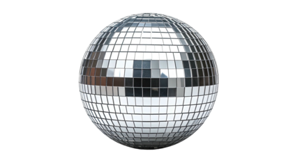Shiny, reflective disco ball