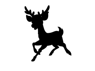 silhouette of a deer