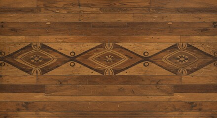 Wood Texture with Decorative Pattern Variations