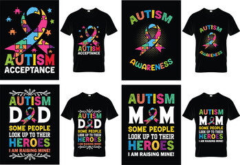 Autism Awareness Acceptance T Shirt Design