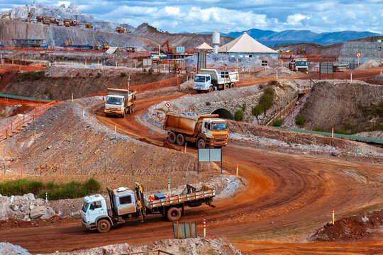 Iron ore mining in Minas Gerais, Brazil