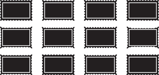 perforated stamp borders collection vector seamless edge patterns ai eps png jpeg
