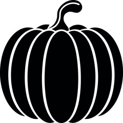 Pumpkin icon silhouette vector illustration design