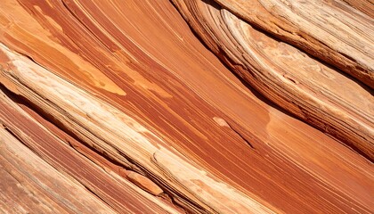Close-up of sandstone rock formations with abstract lines and textures