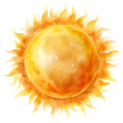  illustration of an orange sun