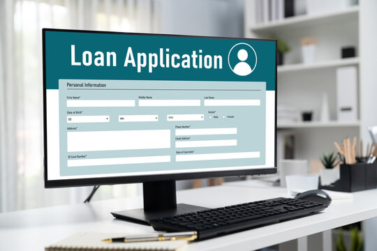Online loan application form for brisk digital information collection on the internet network