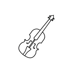 Obraz premium line art of violin vector illastration