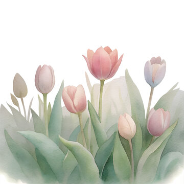tulip garden png