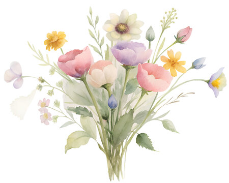 wildflower bouquet png