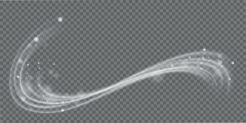 Cold winter wind texture. Holiday vector blizzard. Christmas effect of a cold blizzard. Vector PNG.
