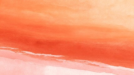 Watercolor tropical wash background with palm trees and flying birds in a calm artistic landscape