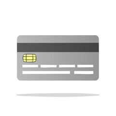 Credit card illustration isolated. Payment technology concept