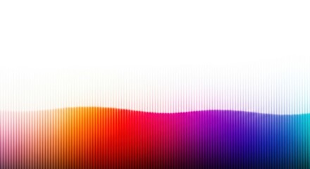 Abstract colorful sound wave visualization with vertical lines and gradient colors