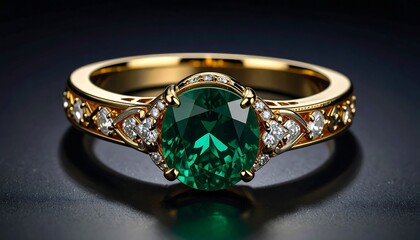 Elegant Emerald and Diamond Ring: A Symbol of Luxury and Sophistication