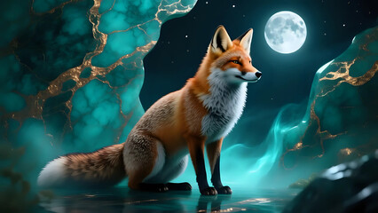 Fox in the night