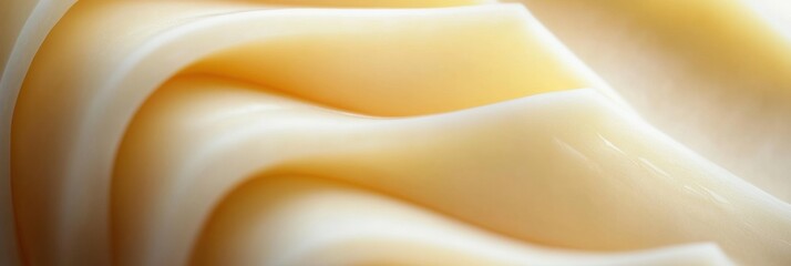 Creamy swirls of yellow butter icing ready for cake decoration at a baking event in a warm kitchen setting during the afternoon hours