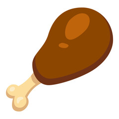 Vector Color Icon - Fried Chicken
