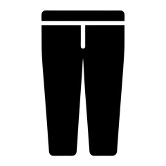 Icon of a pair of black pants with a white waistband